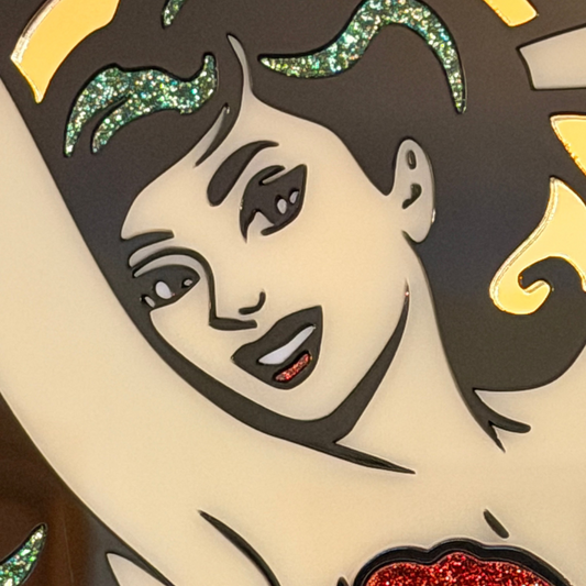 Moonlit Siren Relic – Neo-Traditional Mermaid Acrylic Wall Art — product photo 2