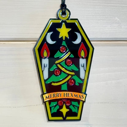Merry Hexmas Coffin Ornament