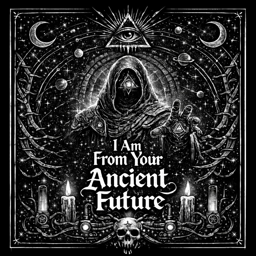 Detail of the engraved illustration for Ancient Future — Framed Esoteric Art
