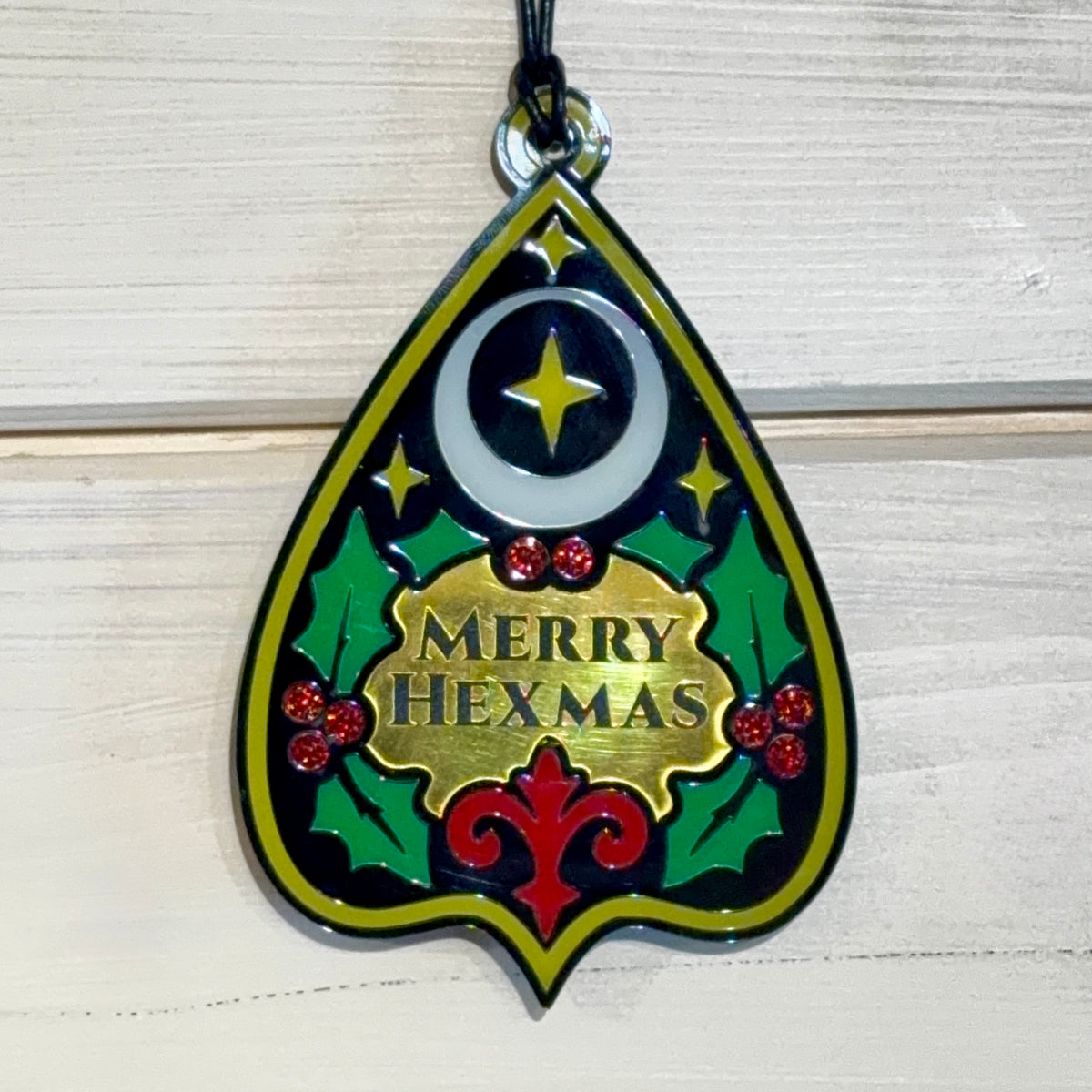 Merry Hexmas Ouija Planchette Ornament