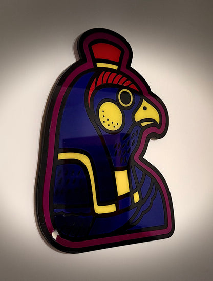 Horus layered acrylic wall hanging inspired by Egyptian mythology — photo 1