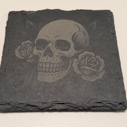 Tattooed Talisman engraved slate coaster set with holder — photo 5