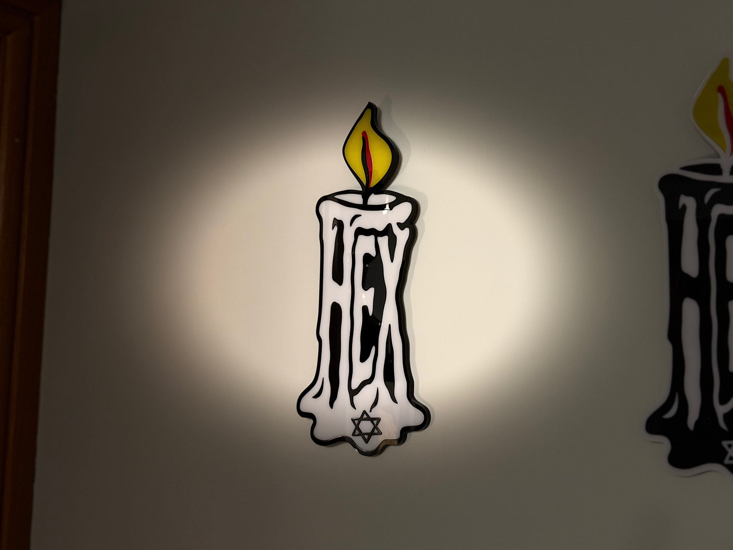 The Witches Mark – Layered Acrylic Wall Sign