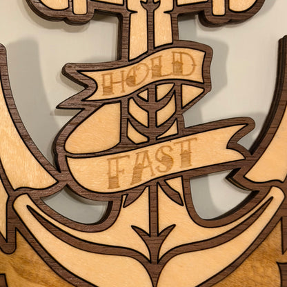 Hold Fast anchor tattoo-style hanging charm — photo 5