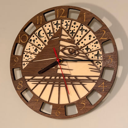 Osiris Horizon Clock with Eye of Horus and pyramid design — photo 3