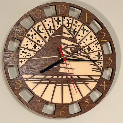 Osiris Horizon Clock with Eye of Horus and pyramid design — photo 5