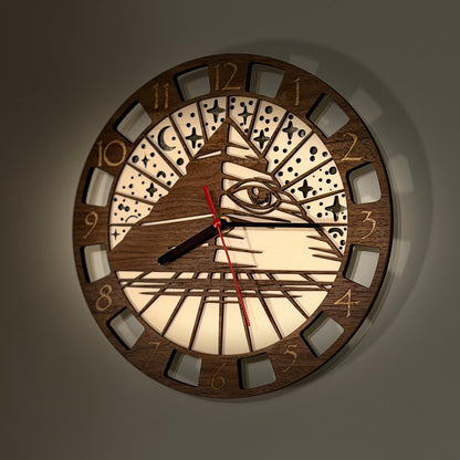 Osiris Horizon Clock with Eye of Horus and pyramid design — photo 8