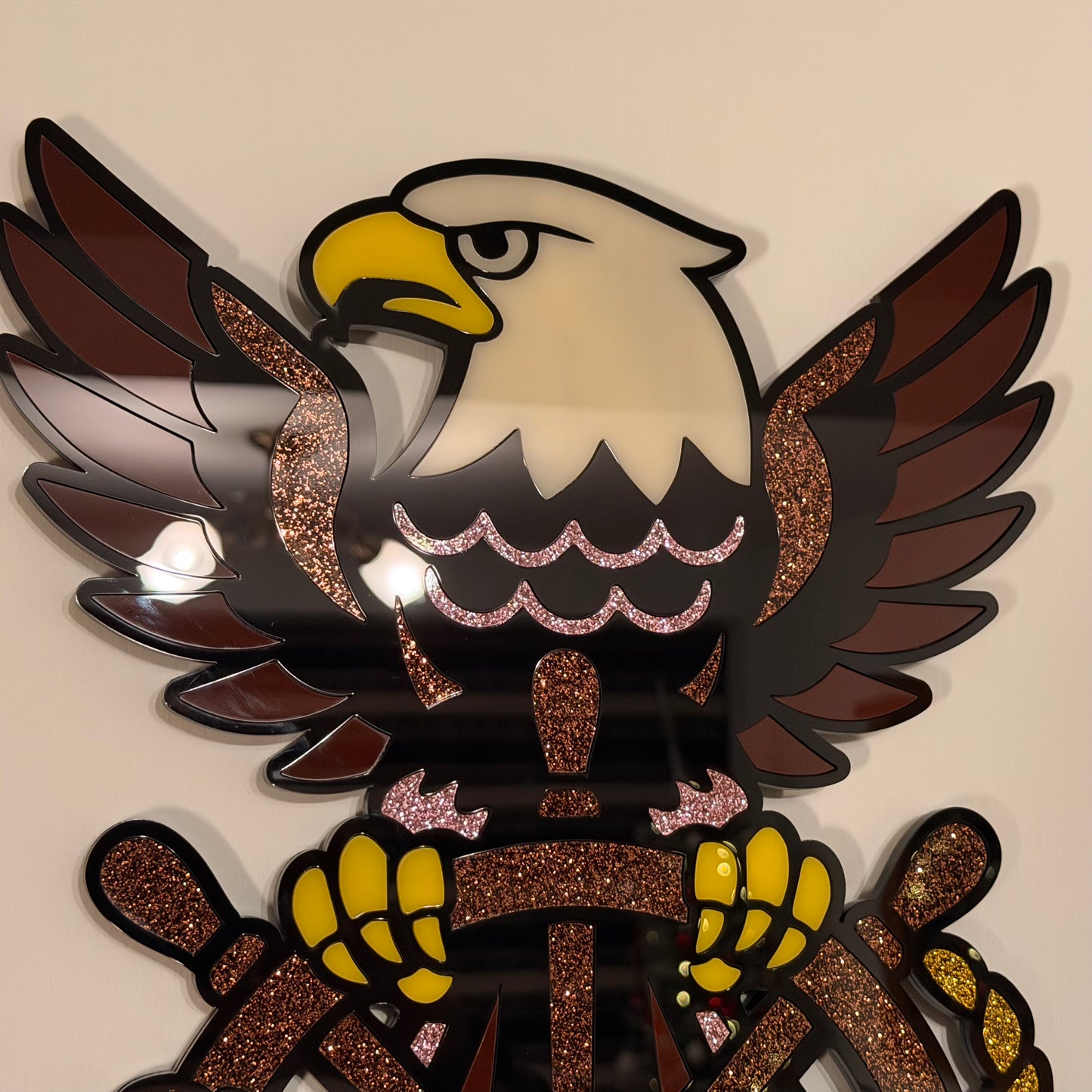 Wings of the Helm — Laser-Cut Acrylic Wall Hanging