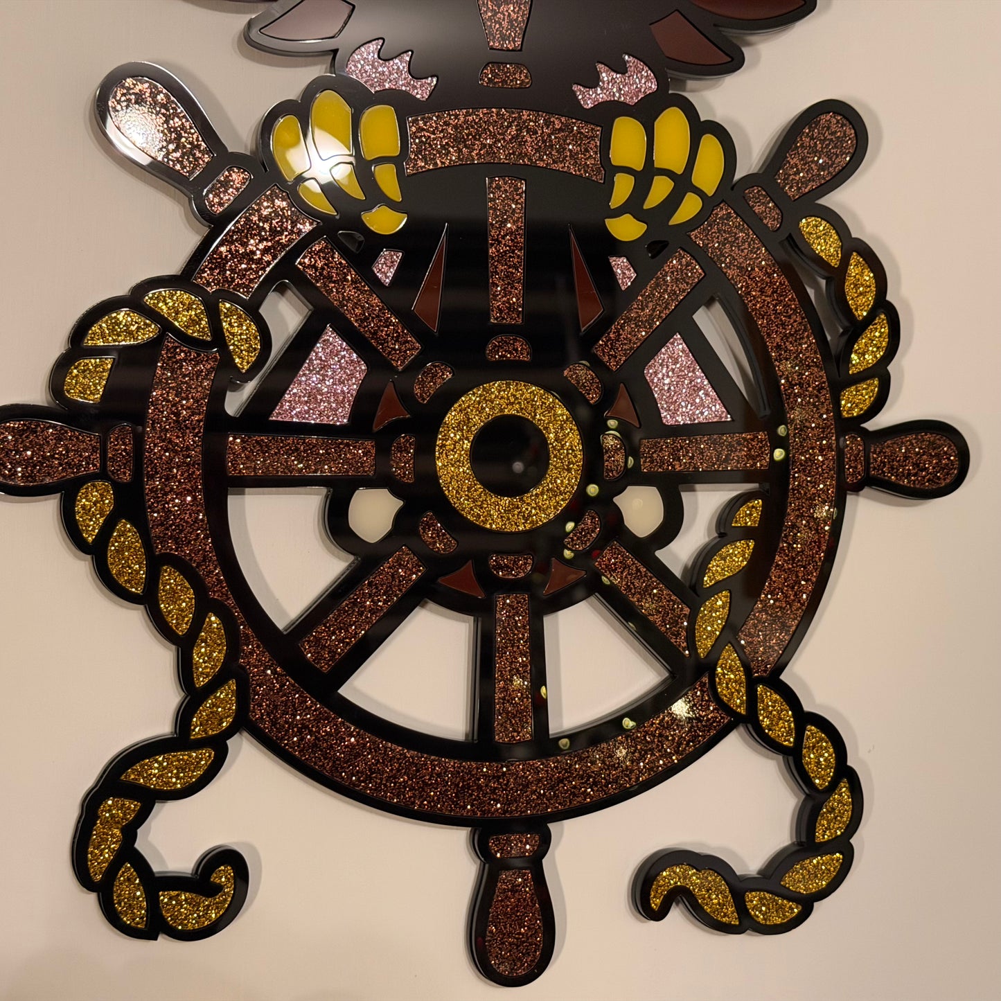 Wings of the Helm — Laser-Cut Acrylic Wall Hanging