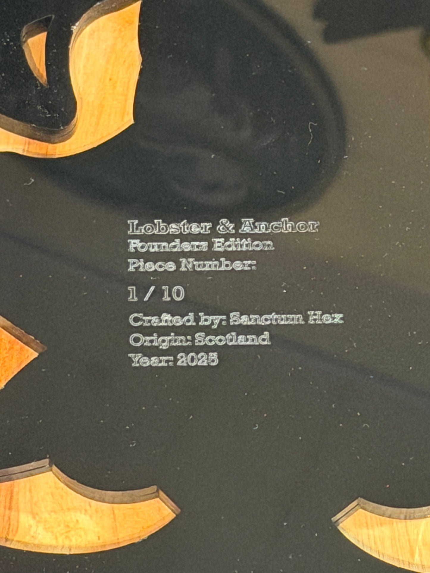 Neo‑Traditional Lobster & Anchor Wall Hanging – Founders Edition