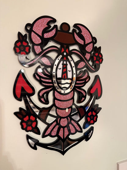 Lobster & Anchor Founders Edition layered acrylic wall hanging — photo 6