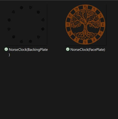 Norse Tree of Life Clock production-ready digital file