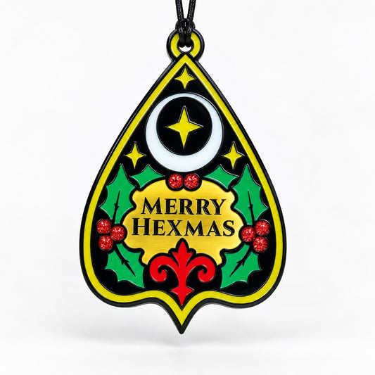 Merry Hexmas Ouija Planchette Ornament product image