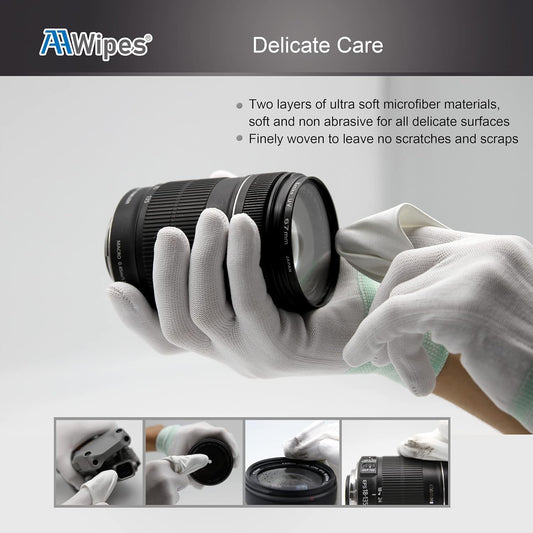 AAwipes MF20009 Superfine Microfiber Wipes – 9x9, 100 Pcs, Cleanroom, Laser-Sealed Edge