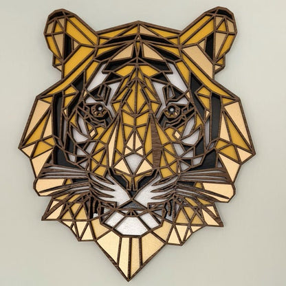 Geometric Tiger digital file preview